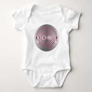 Manhole Covers Manhattan Baby Bodysuit