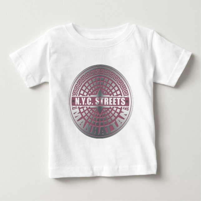 Manhole Covers Manhattan Baby T-Shirt (Front)