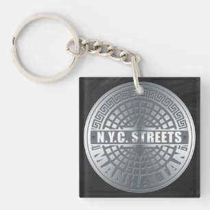 Manhole Covers Manhattan Key Ring