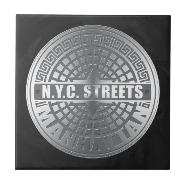 Manhole Covers Manhattan Tile (Front)