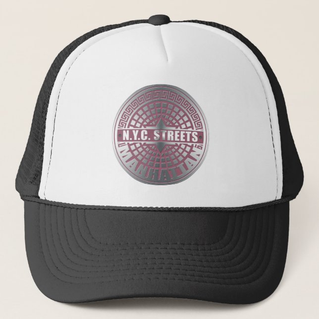 Manhole Covers Manhattan Trucker Hat (Front)