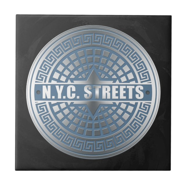 Manhole Covers NYC Tile (Front)