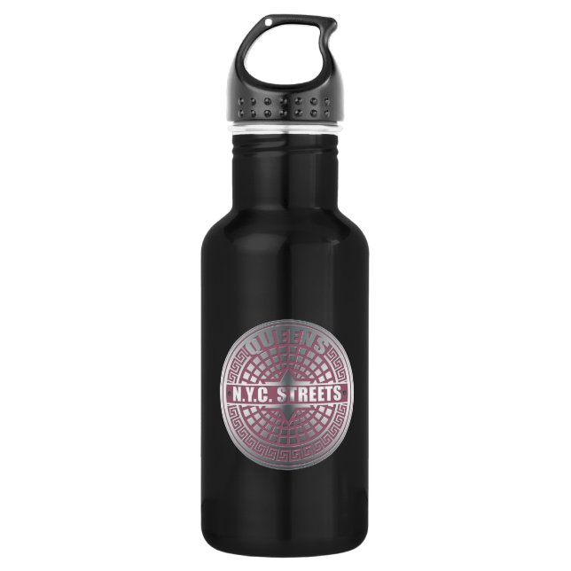 Manhole Covers Queens 532 Ml Water Bottle (Front)