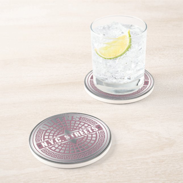 Manhole Covers Queens Coaster (Side)