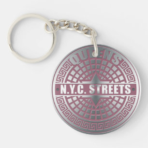 Manhole Covers Queens Key Ring
