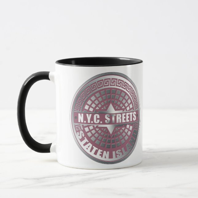Manhole Covers Staten Island Mug (Left)