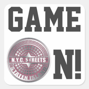 Manhole Covers Staten Island Square Sticker