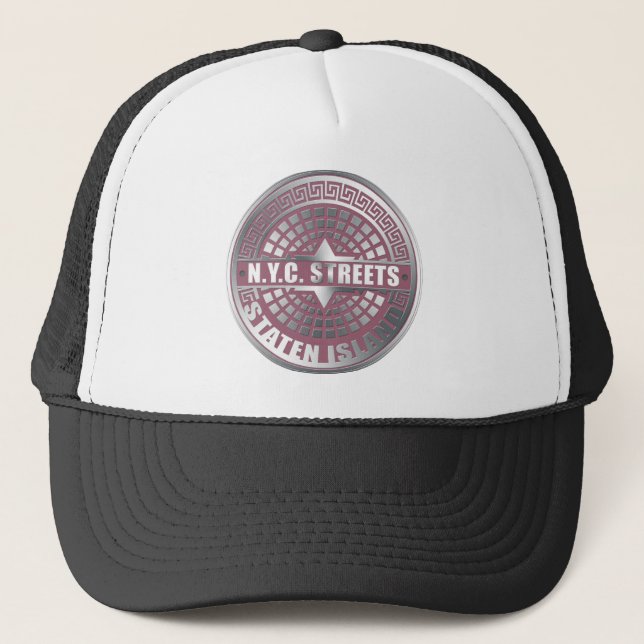 Manhole Covers Staten Island Trucker Hat (Front)