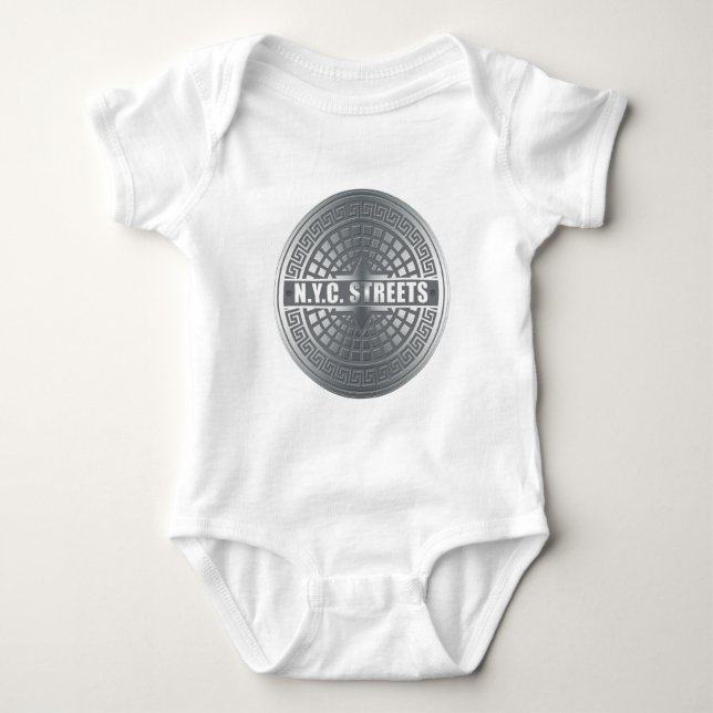 Manhole NYC Baby Bodysuit (Front)
