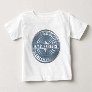 Manhole Staten Island Blue Baby T-Shirt