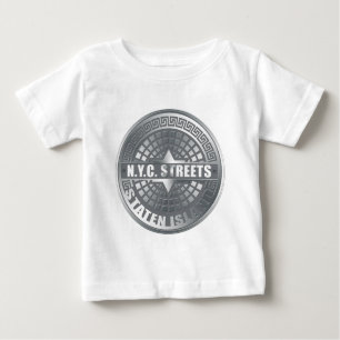Manhole Staten Island Grey Baby T-Shirt