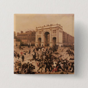 Manhood Suffrage Riots in Hyde Park, 1866 15 Cm Square Badge