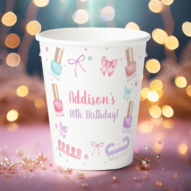 Mani-Pedi Party Manicure Pedicure Nail Polish Paper Cups (Creator Uploaded)