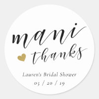 Mani Thanks Bridal Shower Nail Polish Favour