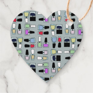 Mani thanks nailpolish pattern gold favour tags