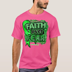 Manic Depression Awareness Ribbon Faith Over Fear T-Shirt