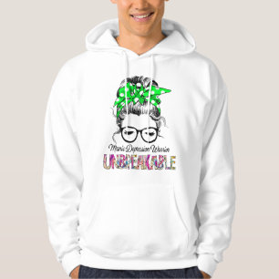 Manic Depression Awareness Ribbon Support Gifts Hoodie