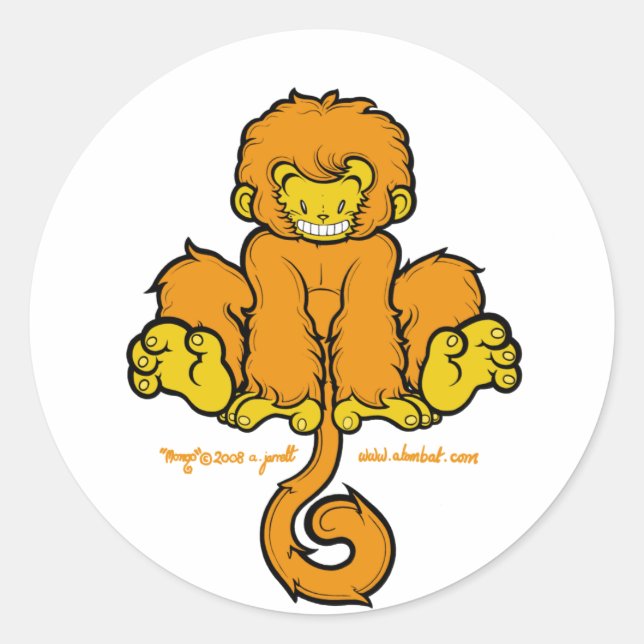 Manic Mongo Sticker 1 (Front)