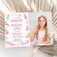 Manicure and Pedicure Bow Mani-Pedi Party Birthday