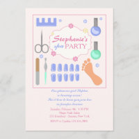Manicure and Pedicure Party Invitation
