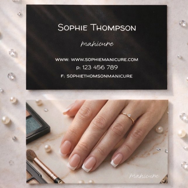 Manicure artist  business card (Creator Uploaded)