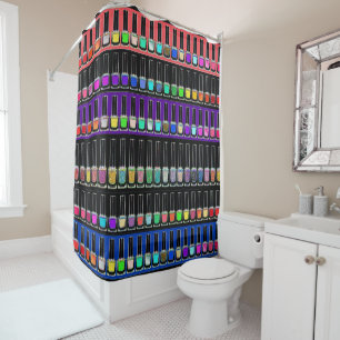 Manicure Nail Polish Beauty Shower Curtain