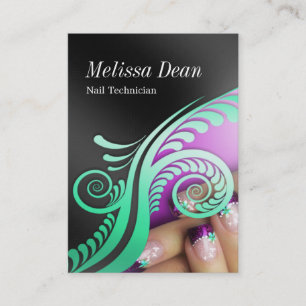 Manicure Pedicure Salon Technician Business Card