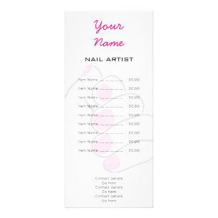 Manicurist and Nail Technician Rack Card