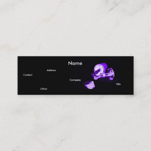 Manicurist In Black & Purple Mini Business Card