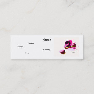 Manicurist In Pink Mini Business Card