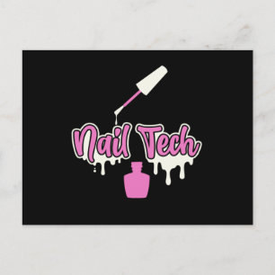 Manicurist Nail Tech Polish Colour Beauty Pedicuri Postcard