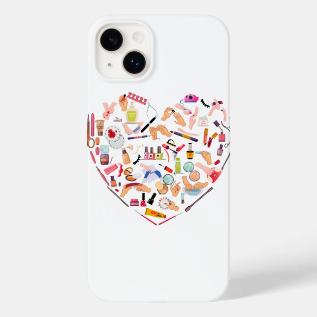 Manicurist Nail Technician Tool Heart Case-Mate iPhone Case (Back)