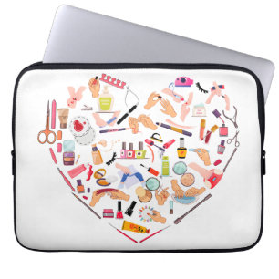 Manicurist Nail Technician Tool Heart Laptop Sleeve