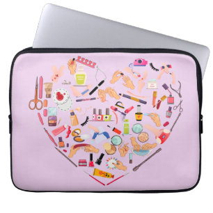 Manicurist Nail Technician Tool Heart Laptop Sleeve