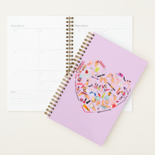Manicurist Nail Technician Tool Heart Planner