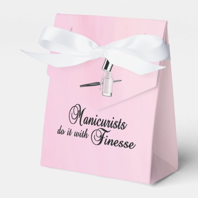 Manicurists Do It With Finesse Favour Box (Front Side)