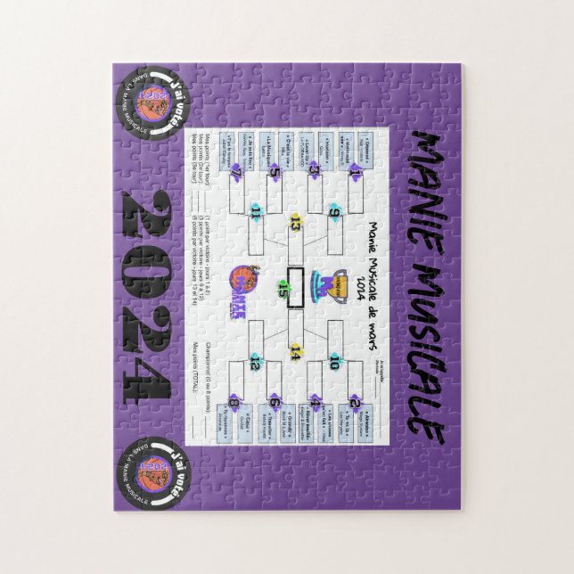 Manie Musicale 2024 Bracket Jigsaw Puzzle (Vertical)