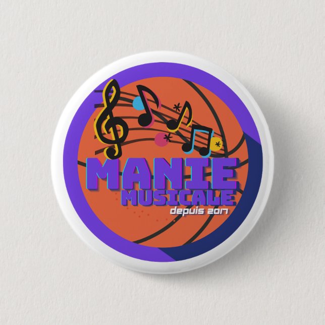 Manie Musicale Button (Front)