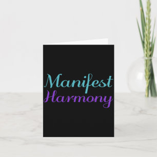 Manifest Harmony Suicide Prevention Awareness Card
