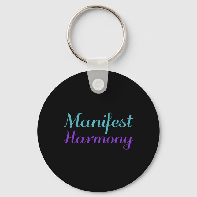 Manifest Harmony Suicide Prevention Awareness Key Ring (Front)