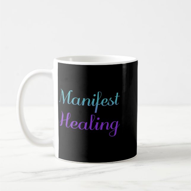 Manifest Healing Suicide Prevention Premium Coffee Mug (Left)