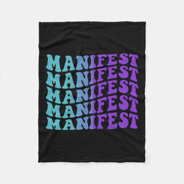Manifest Prevention Awareness Fleece Blanket (Front)