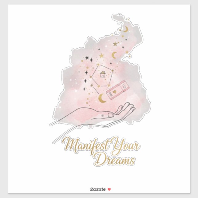 Manifest Your Dreams Sticker - Celestial Boho  (Sheet)