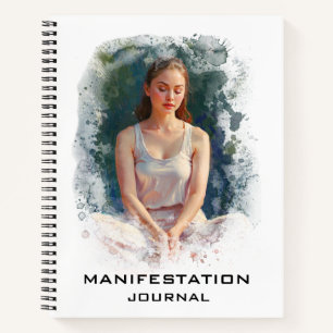 *~* Manifestation AP85 Manifesting Meditating Girl Notebook