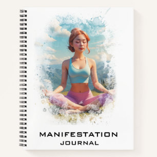 *~* Manifestation AP85 Manifesting Yoga Lady Notebook