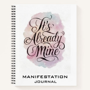 *~* Manifestation Manifesting AP85 Spiral Notebook