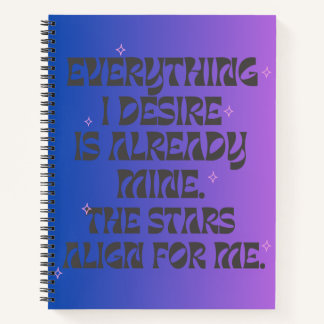 Manifestation  notebook