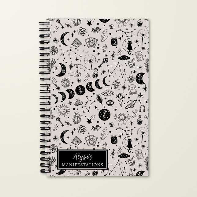 Manifestation Personalised Celestial Pattern Notebook (Creator Uploaded)