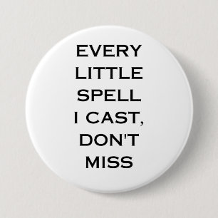 Manifestation Quote Typography Design 7.5 Cm Round Badge