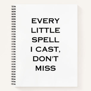 Manifestation Quote Typography Design Notebook